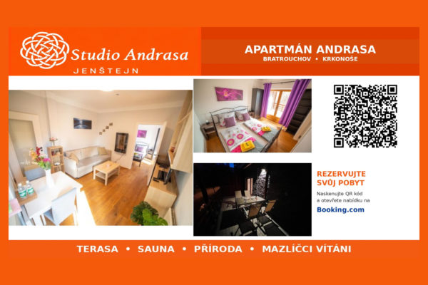 VĚDĚLI JSTE, ŽE STUDIO ANDRASA NABÍZÍ TAKÉ UBYTOVÁNÍ V KRKONOŠÍCH?